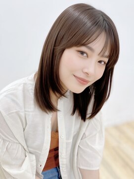 ユーフォリア 青山(Euphoria) グレーベージュカラーダークアッシュベージュくすみカラー黒髪