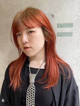 キャロルガーデンズ ボコカ 表参道(Carroll Gardens bococa) デザイン/ルーツカラー/オレンジ/ケアブリーチ【azu】