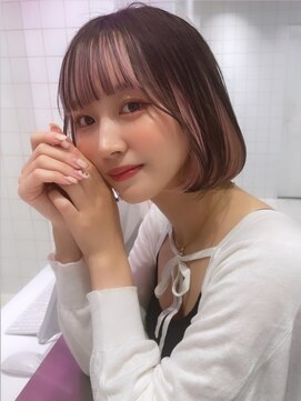 ココ なかもず店(COCO) レイヤーカット/ボブ/髪質改善/チェリーブラウン