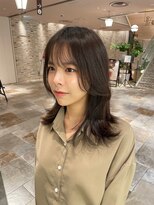 ピークアブー アヴェダ アトレ恵比寿(PEEK-A-BOO AVEDA) カットで作るくびレイヤー 顔まわりレイヤー ミディアムヘア