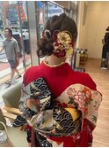 【大宮】着物×シニヨンアレンジ
