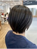 前髪_イメチェン_暗髪ショート　吉祥寺
