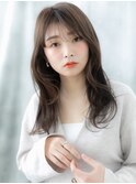ミストバング透明感カラーレイヤーロングp小山20代30代40代
