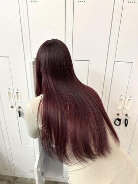 クリアーオブヘアー 池下店(clear OF HAIR) cassis red /1bleach