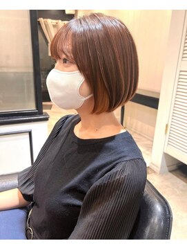 ミツボシ 本八幡(MITSUBOSHI) イメチェンヘアスタイル/ブルーブラック/ワイドバング[本八幡]