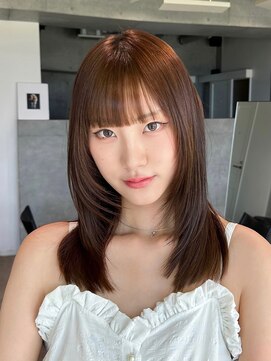 ソラ 表参道(SORA) 【SORA 大木】ナチュラルレイヤースタイル×艶ブラウン