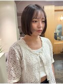 *ちょこっとお顔周りのレイヤーがポイントのボブ