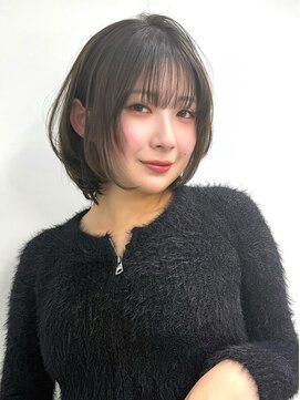 ワンズ リー 上大岡店(One's ly) 小顔黒髪ハイレイヤーウルフ顔まわりシャギークラゲヘアー