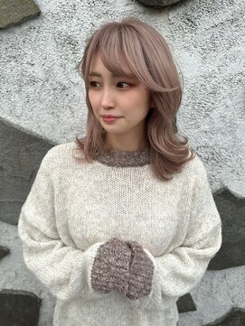 ミルクティーベージュ／レディース／小顔