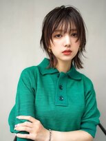 ギークス(GEEKS)&nbsp;【GEEKS渋谷】冬カラー/ミディアムレイヤー/小顔ウルフ/20代30代