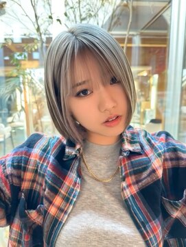 美容室 ビ フェスカ(B FESCA) 金髪ボブ/ホワイトベージュ/白髪ぼかし/20代30代40代