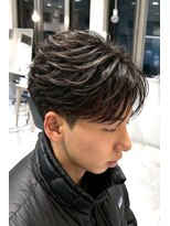 アイトーキョープラスシー 横浜(AI TOKYO+Sea)&nbsp;横浜/高島町/フェザーパーマ/毛流れパーマ/センターパート