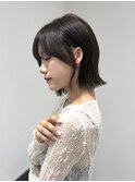 レイヤーボブ横顔シルエットひし形ボブ