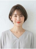 【大人上品】自然なツヤ感ショートボブ(30・40代におすすめ)