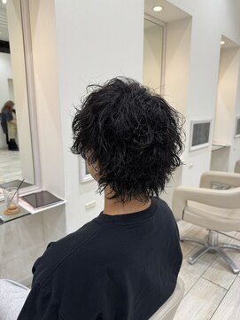 ロンド ラマ 岐阜(Lond bla-ma) マッシュウルフ×シャドウパーマ【Lond伊藤メンズ】