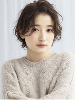 バイエイト(X8) 大人可愛い20代30代40代50代前下がりショートボブ丸みショート