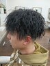 メンズカット＋ツイストスパイラルパーマ（特殊パーマ）