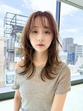 アルマヘア(Alma hair)&nbsp;ミルクティーブロンド/ダークブルー/デジタルパーマ/三条河原町