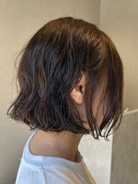 エリン バイ リル ヘアー 本陣(eLin by LiL hair) ボブ×パーマ×シークレットイヤリングカラー