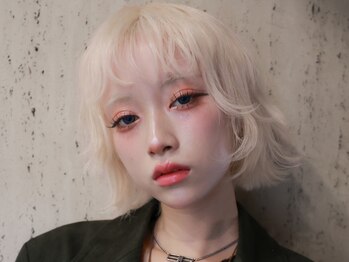 プネル 渋谷(PUNEL)の写真/誰とも被らない自分だけの髪色に♪トレンドを取り入れたスタイルで学校でも目を引くハイトーンカラーへ◎
