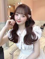 ルイ(LOUIS)&nbsp;【LOUIS】ブリーチなしで叶うピンクチョコレート　アイドル前髪