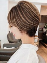 ヘアスタジオルース(HAIR STUDIO LUZ) 【美フォルム】40代50代60代の大人ボブ/白髪ぼかしハイライト
