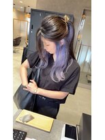 【全席完全個室サロン】ef lien西大寺 × 髪質改善ミルボンAujua認定サロン&nbsp;インナーカラー ラベンダー
