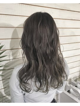 ビーヘアサロン(Beee hair salon) double collar×グレージュ