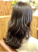 グレーアッシュ×ゆるふわとろみウェーブ
