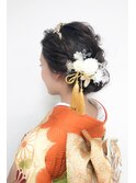和装着物成人式振袖ヘア【chou-chou 北林夏実】
