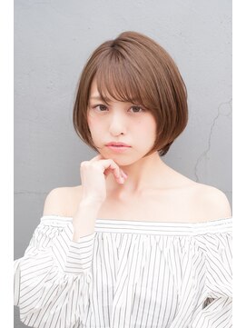 ラミ(L'ami) 【東 純平】大人かわいい 小顔 丸み ショートボブ