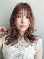 アイティー バイ アルバム 中野店(IT by ALBUM) 外ハネ内巻スタイル_ウェーブパーマフォギーベージュ_37434