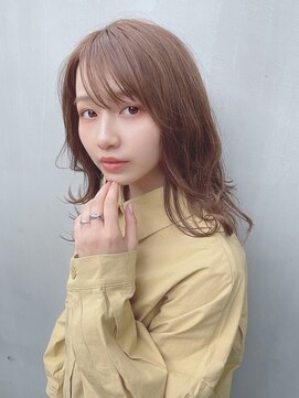 イース バイ アンブルリュクス 北千住(Ease by amble luxe) 前髪くびれイメチェンイヤリングカラーラベンダーカラー