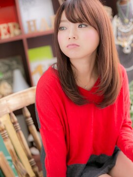 カバーヘア ブリス 戸田公園西口店(COVER HAIR bliss) 大人かわいい斜めバングナストレートc5戸田公園20代30代40代