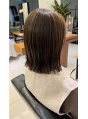 切りっぱなしボブ ベルボブ アッシュベージュ