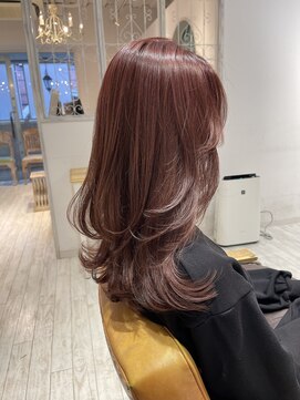 レイラバイアフロート 吉祥寺(Lila by afloat) レイヤーカット／ベビーピンク／ウルフカット20代30代40代