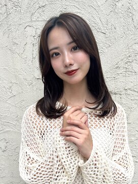 ロンド ストラーダ 心斎橋(Lond strada) くびれヘア×アプリコットオレンジ×美髪［髪質改善/縮毛矯正］