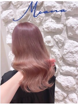 モアナバイヘッドライト 小田原店(Moana by HEADLIGHT) Moana【小田原】#ピンクベージュ#ケアブリーチ#トリートメント