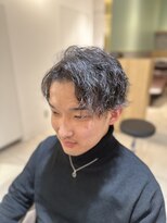 アースモード 亀戸店(EARTH Mode) スパイラルパーマツイストパーマアップバング短髪