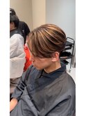 韓国メンズ メンズバレイヤージュ ダウンパーマ