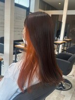 アトリエコア(Atelier Coa)&nbsp;顔周りレイヤーカットミルクティーベージュカラーインナーカラー