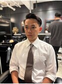 大人外国人風メンズサイドパートフェード：花形　知希