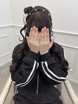 【ヘアメ】編みカチュ×サイドクラゲヘアメ＊新井