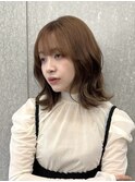 くびれヘア/くびれボブ/ベージュカラー