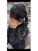 編み込みツインテール