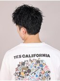 爽やかツーブロックスパイキーショート