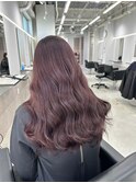 透明感ピンクラベンダー　中津美容室中津ブリーチ