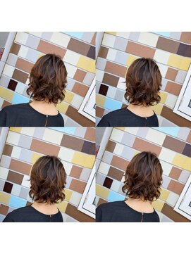 ジーアンドジー(G&G) ショートパーマカットブロー