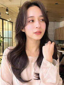 グランド(GRAND) ロングレイヤー/レイヤーカット/透明感グレージュ