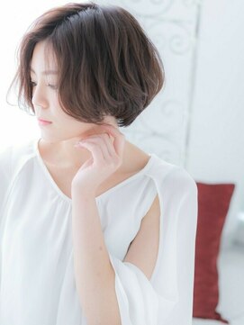 アルバハナレ 横浜(αlba HANARE) 関内/髪質改善/アッシュピンクでソフトカール前下がりボブ♪a